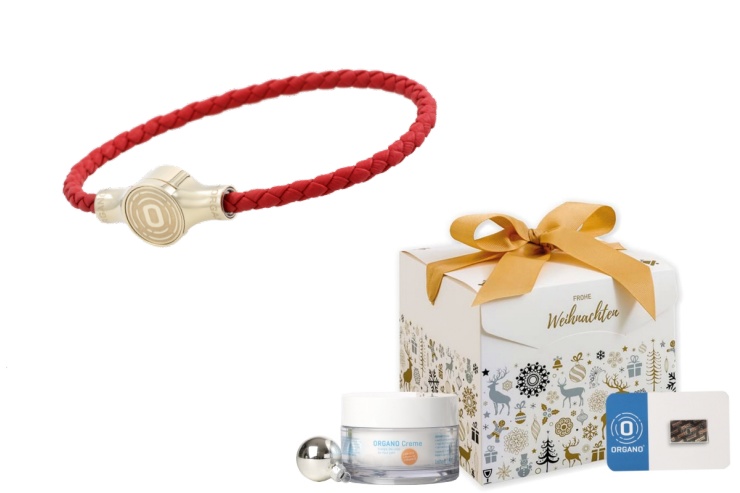 ORGANO Weihnachtsset – Click-Armband gold