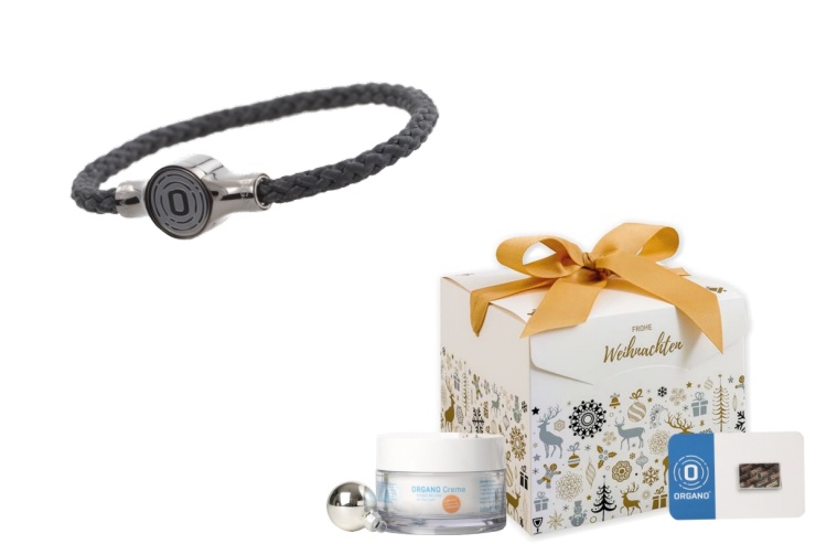 ORGANO Weihnachtsset – Click-Armband anthrazit